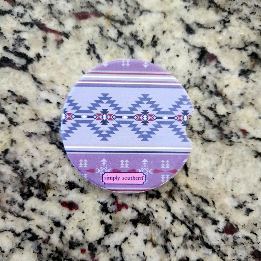 Simply Southern Car Coaster Western Pattern